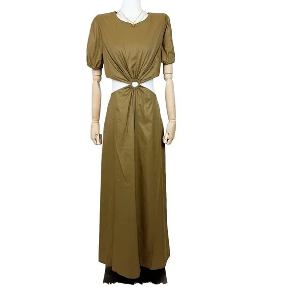 NWT StaudCalypso Cut-Out Maxi Dress Maxi